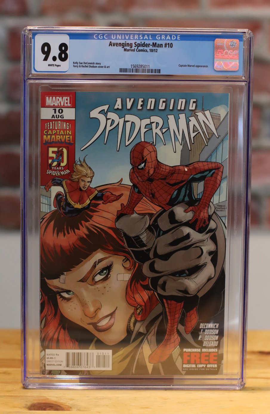 Avenging Spider-Man #10 Graded CGC 9.8 Marvel Comic Book Captain Marvel