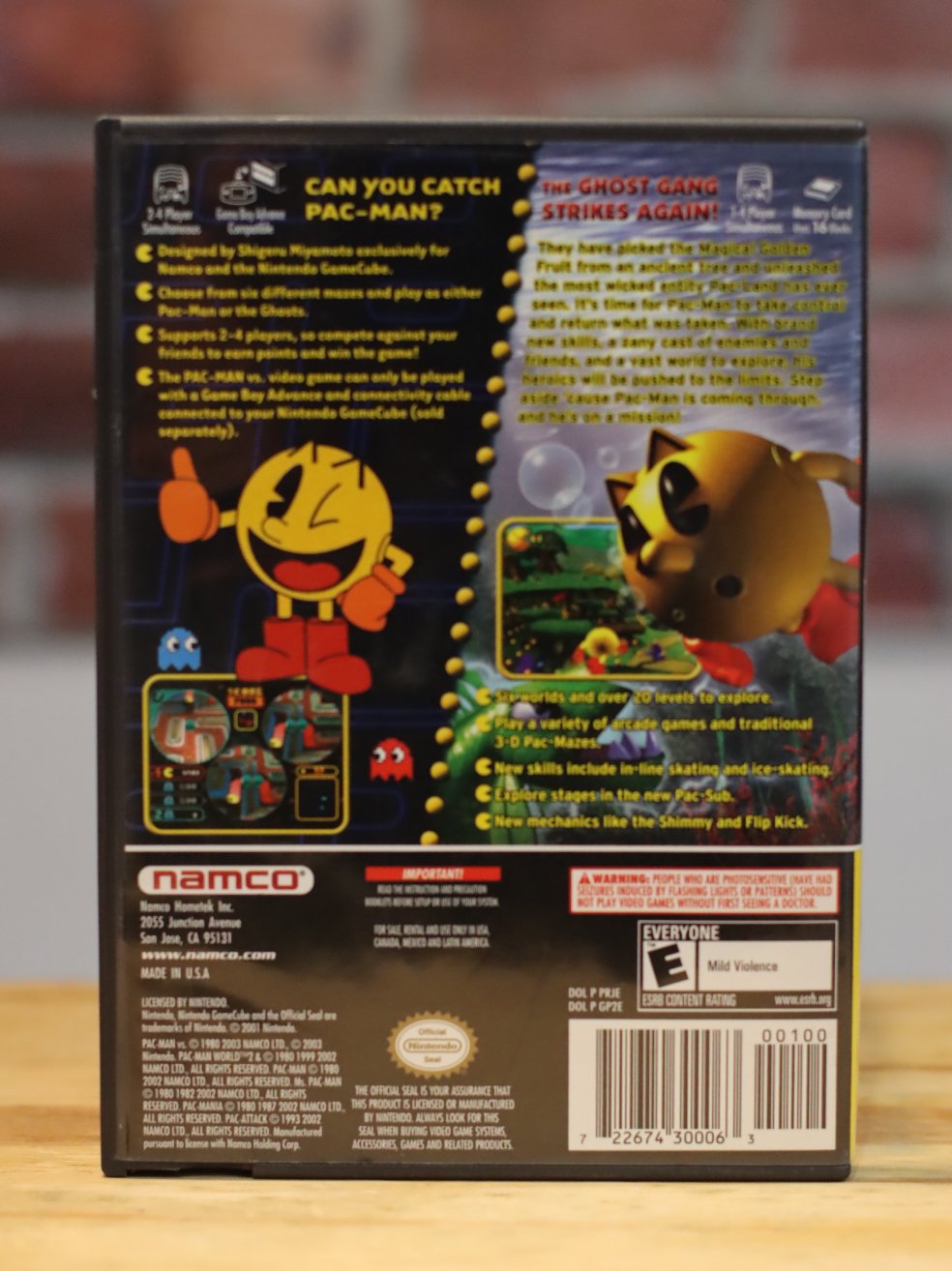 Pac-Man VS Pac-Man World 2 Nintendo Game Cube Complete