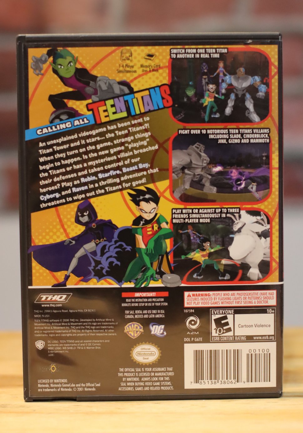 Teen Titans Nintendo Game Cube Video Game Complete