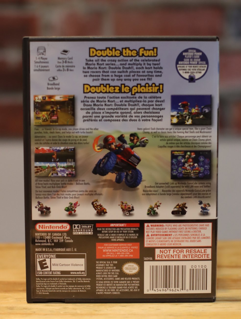 Mario Kart Double Dash Nintendo Game Cube Video Game Complete
