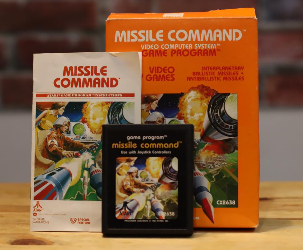 Missile Command Atari 2600 Video Game Complete (1980)