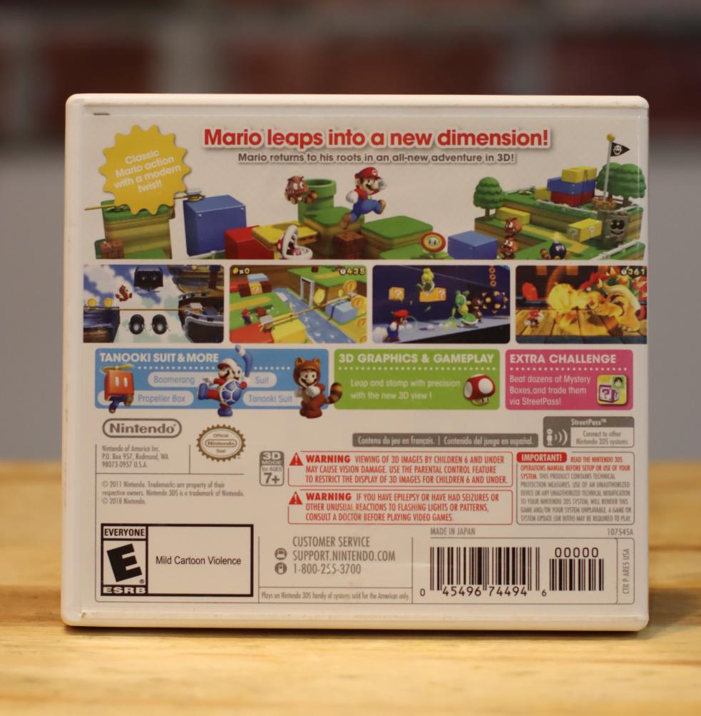 Super Mario 3D Land Nintendo 3DS Video Game Complete