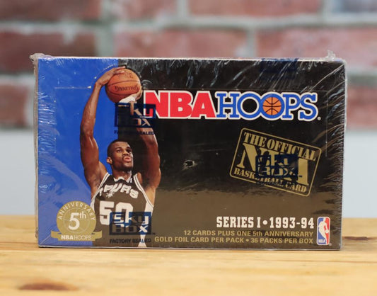 1993/94 NBA Hoops Basketball Cards Hobby Wax Box (36 Packs)