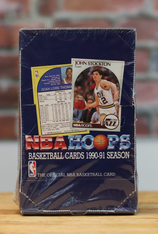 1990/91 NBA Hoops Basketball Cards Hobby Wax Box (36 Packs)