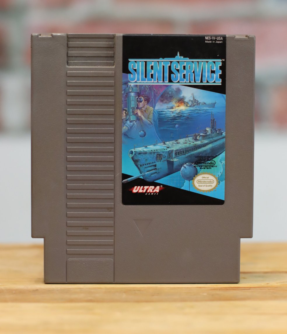 Silent Service Original NES Nintendo Video Game Tested
