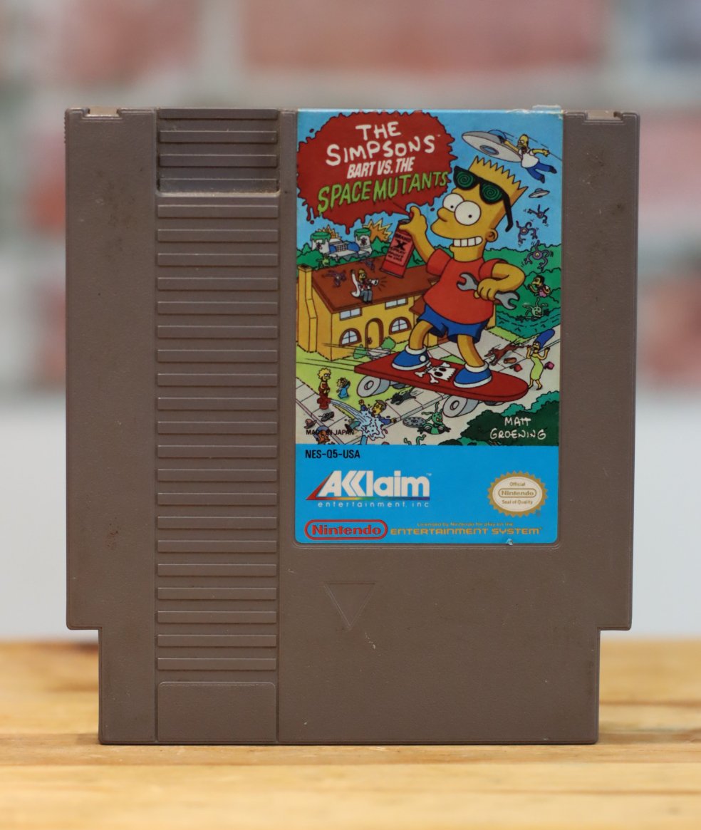 The Simpsons Bart VS The Space Mutants Original NES Nintendo Video Game Tested