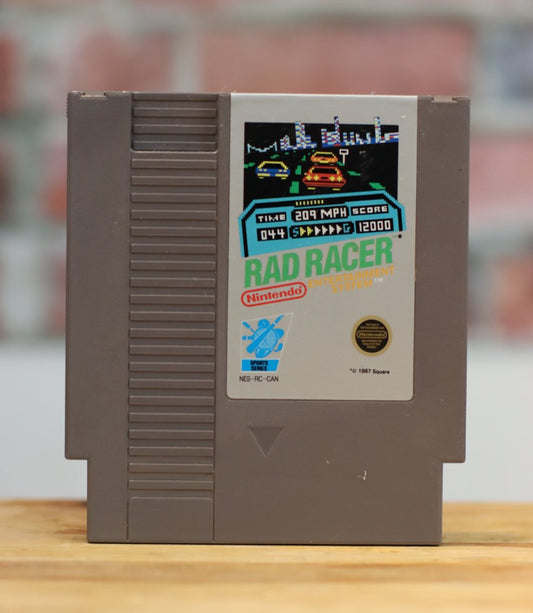 Rad Racer Original NES Nintendo Video Game Tested