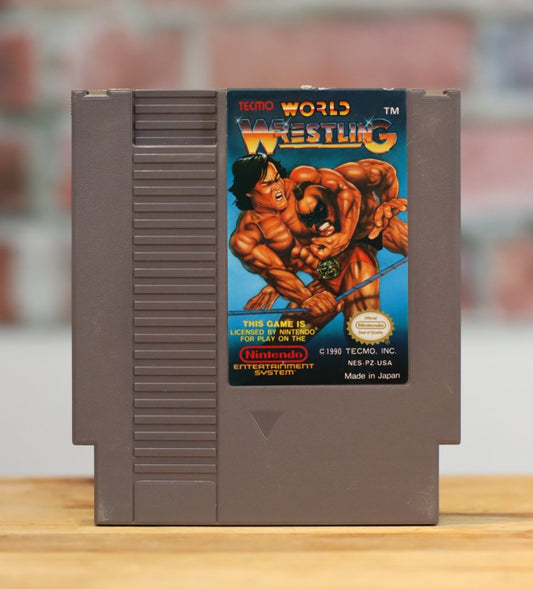 Tecmo World Wrestling Original NES Nintendo Video Game Tested
