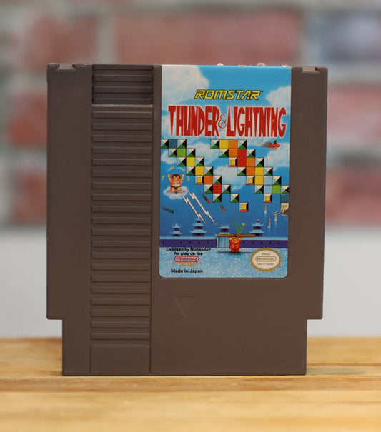Thunder & Lightning Original NES Nintendo Video Game Tested