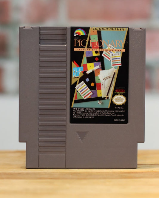 Pictionary Original NES Nintendo Video Game Tested