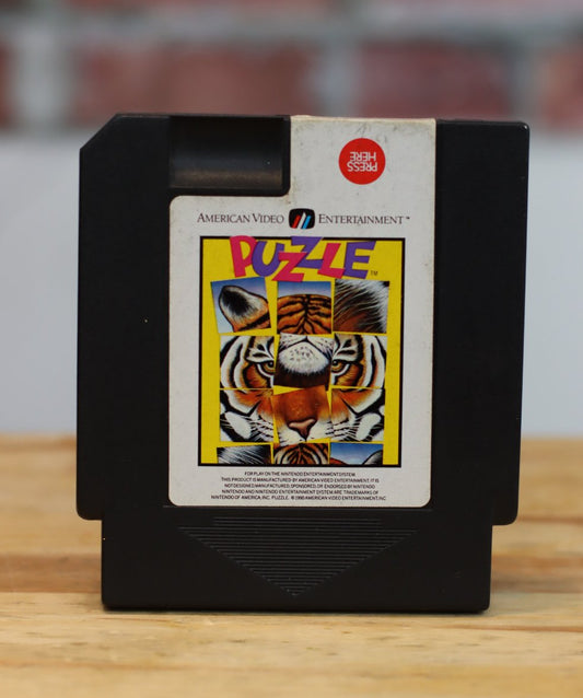 Puzzle American Video Original NES Nintendo Video Game Tested