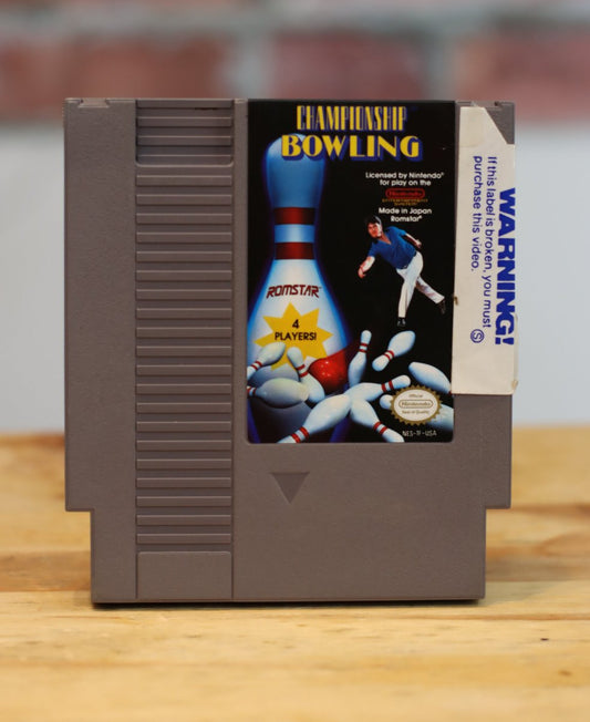 Championship Bowling Original NES Nintendo Video Game Tested