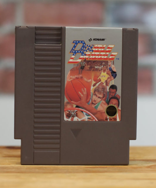 Double Dribble Basketball Original NES Nintendo Video Game Tested