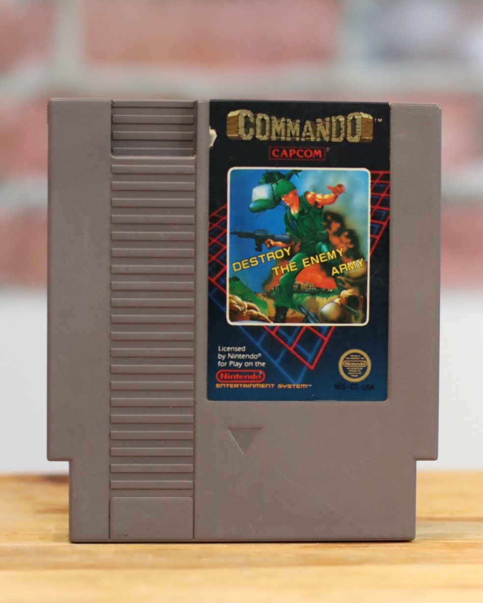Commando Original NES Nintendo Video Game Tested