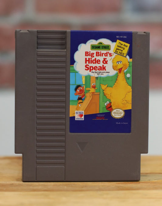 Sesame Street: Big Bird's Hide & Speak Original NES Nintendo Video Game Tested