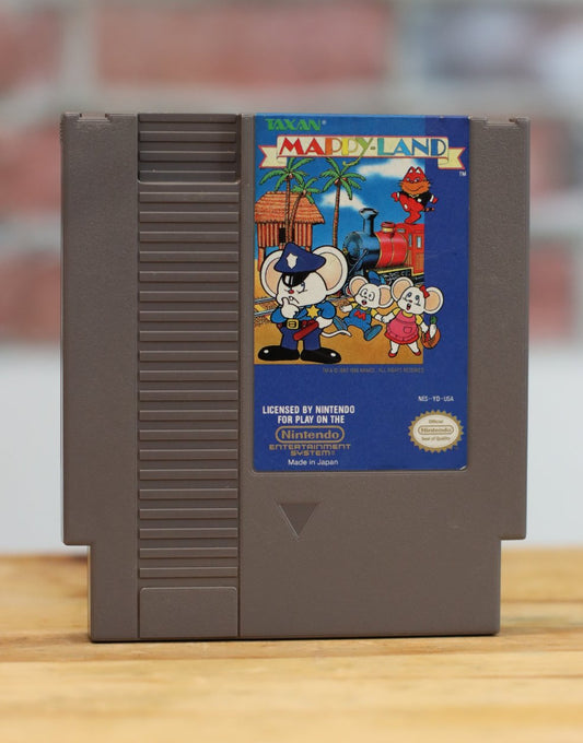 Mappy Land Original NES Nintendo Video Game Tested