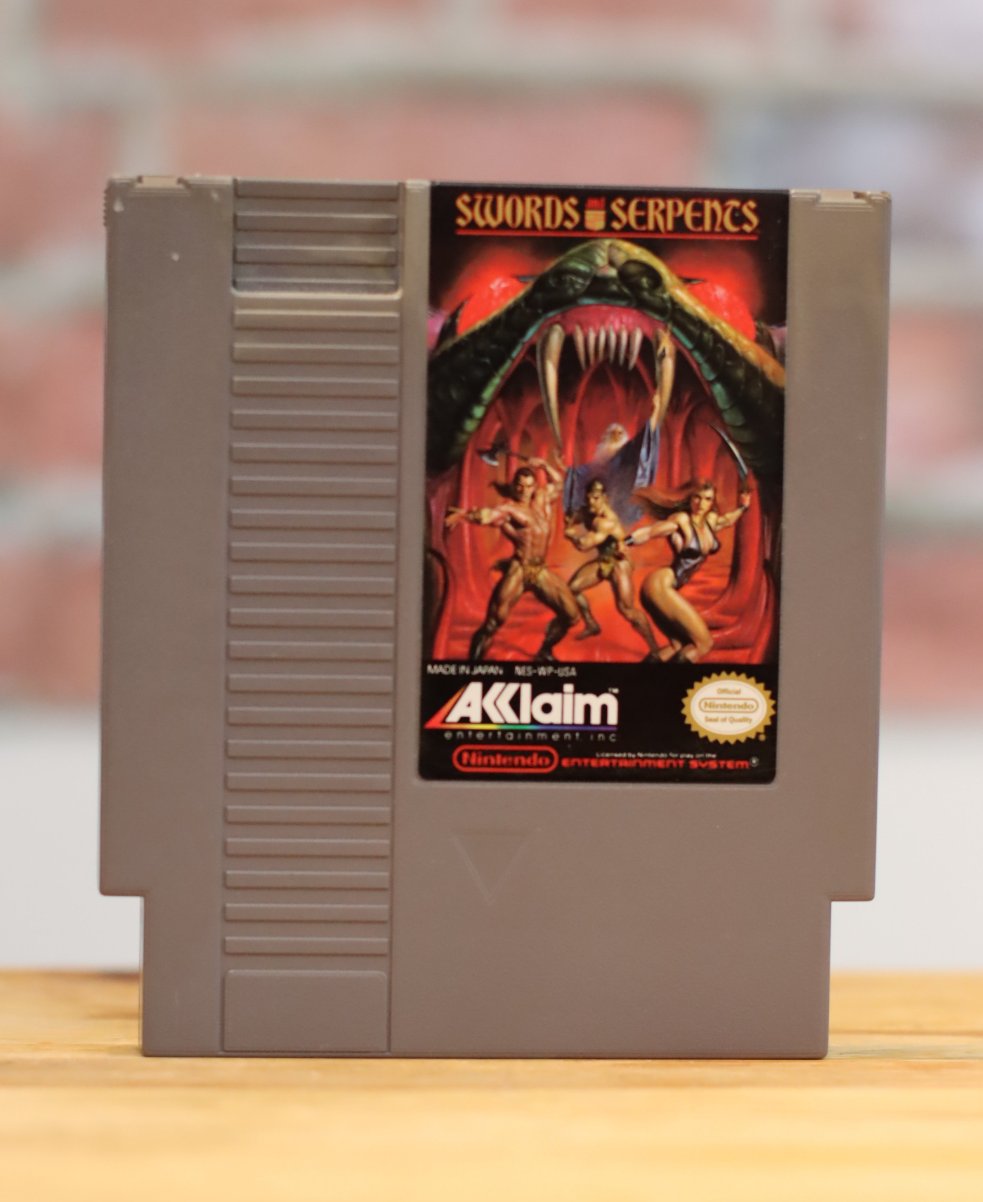 Swords & Serpents Original NES Nintendo Video Game Tested