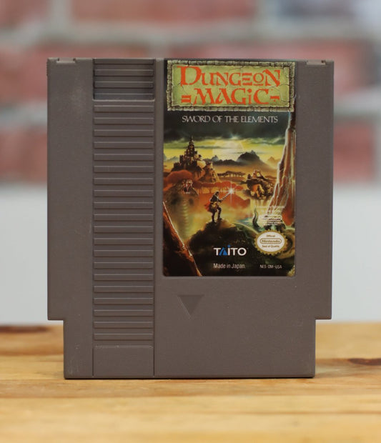 Dungeon Magic Original NES Nintendo Video Game Tested