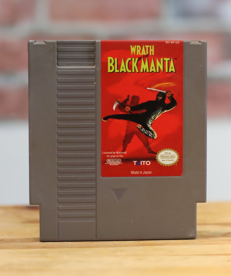 Wrath Black Manta Original NES Nintendo Video Game Tested
