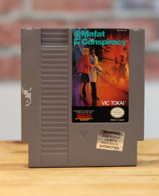 The Mafat Conspiracy Original NES Nintendo Video Game Tested