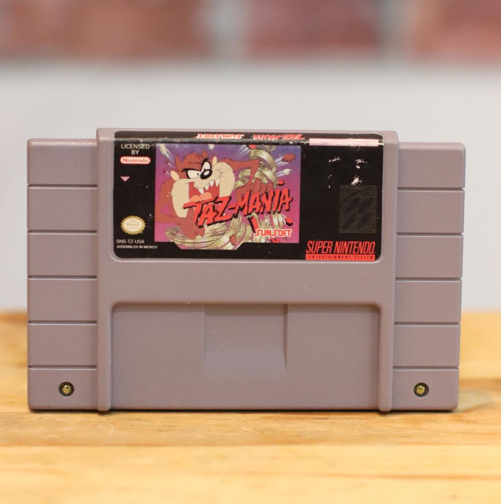 Taz-Mania Original SNES Supet Nintendo Video Game Tested