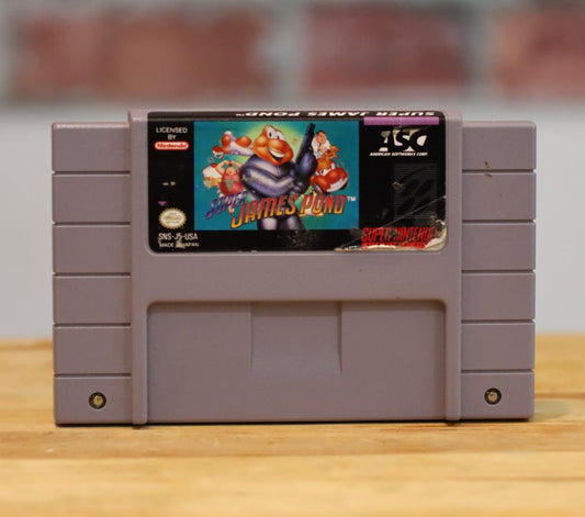 Super James Pond Original SNES Super Nintendo Video Game Tested