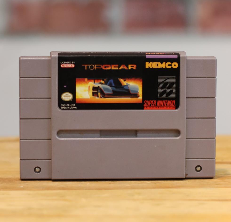 Top Gear Original SNES Super Nintendo Video Game Tested