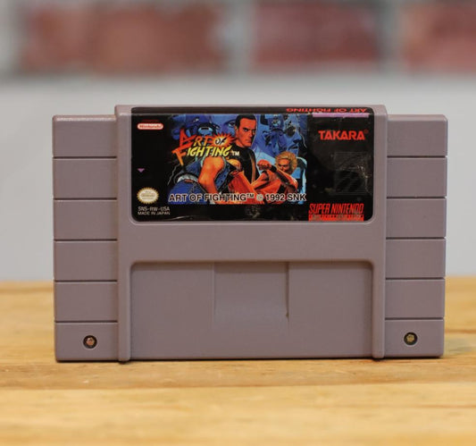 Art Of Fighting Original SNES Super Nintendo Video Game Tested