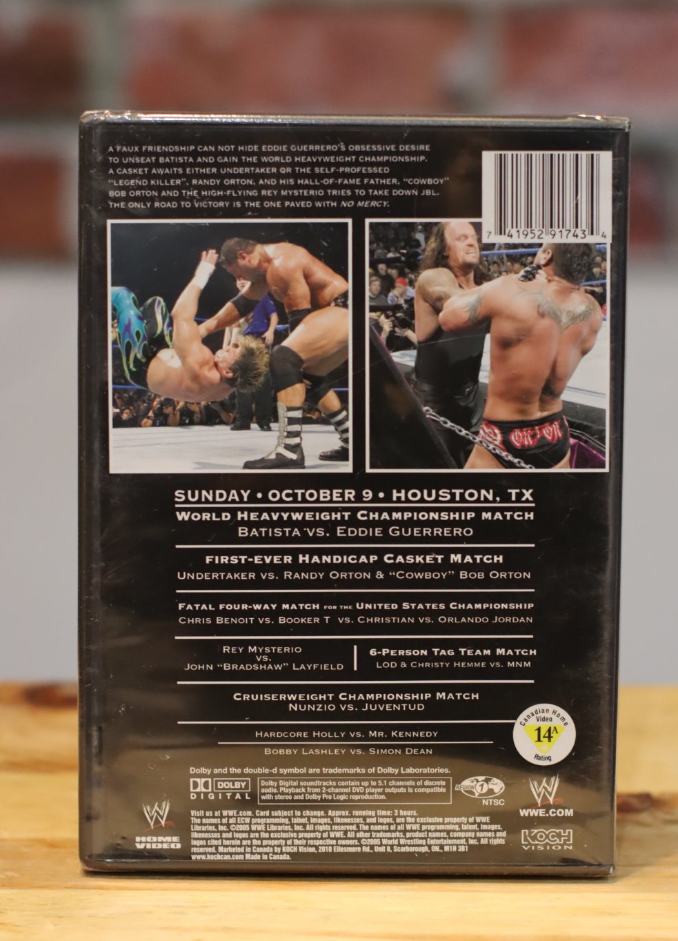 NO Mercy 2005 WWF WWE Wrestling DVD Brand New Sealed Eddie Guerrero