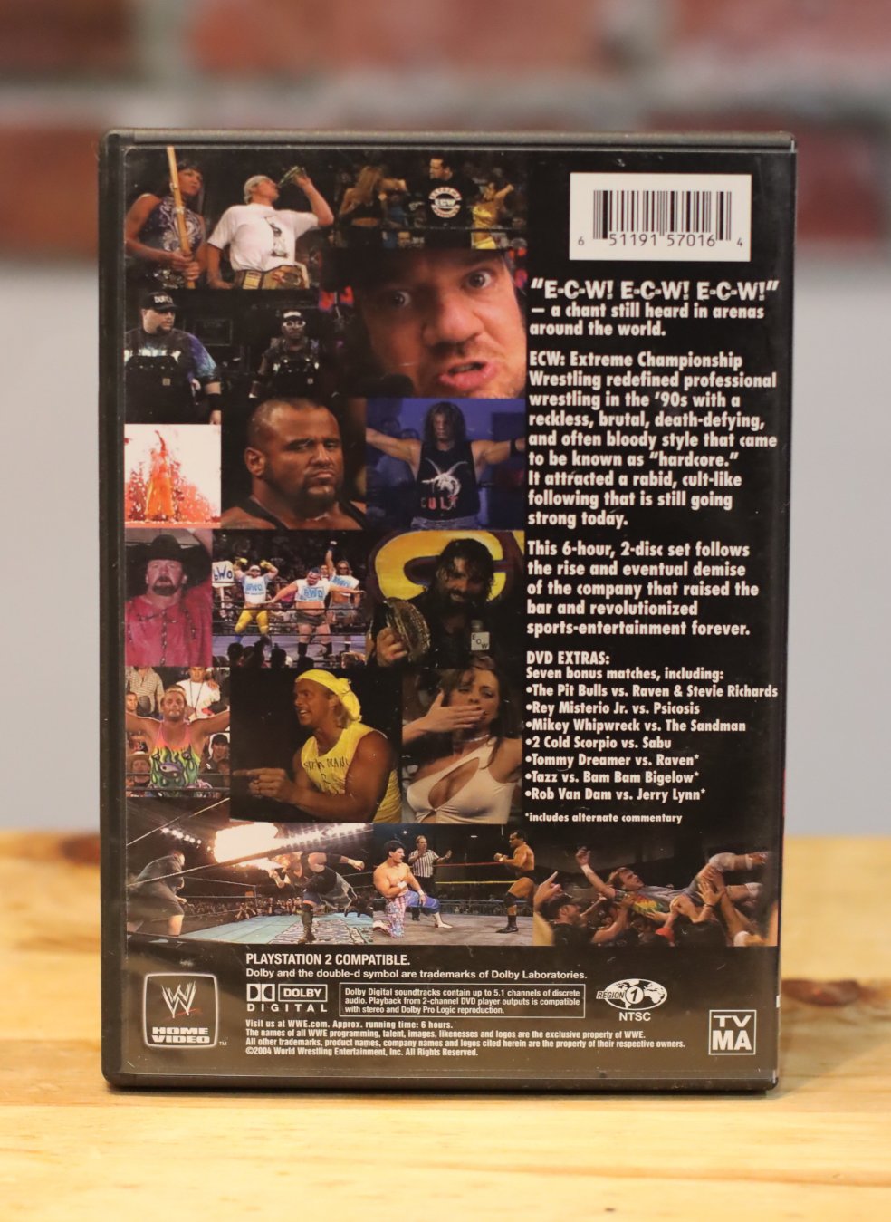 The Rise & Fall Of ECW Wrestling 2 Disc DVD Set (2004 WWE)