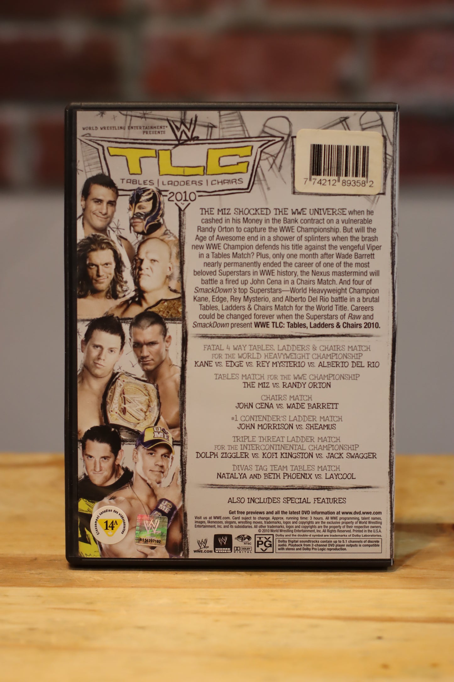 TLC Table Ladders Chairs WWE WWF Wrestling DVD Video