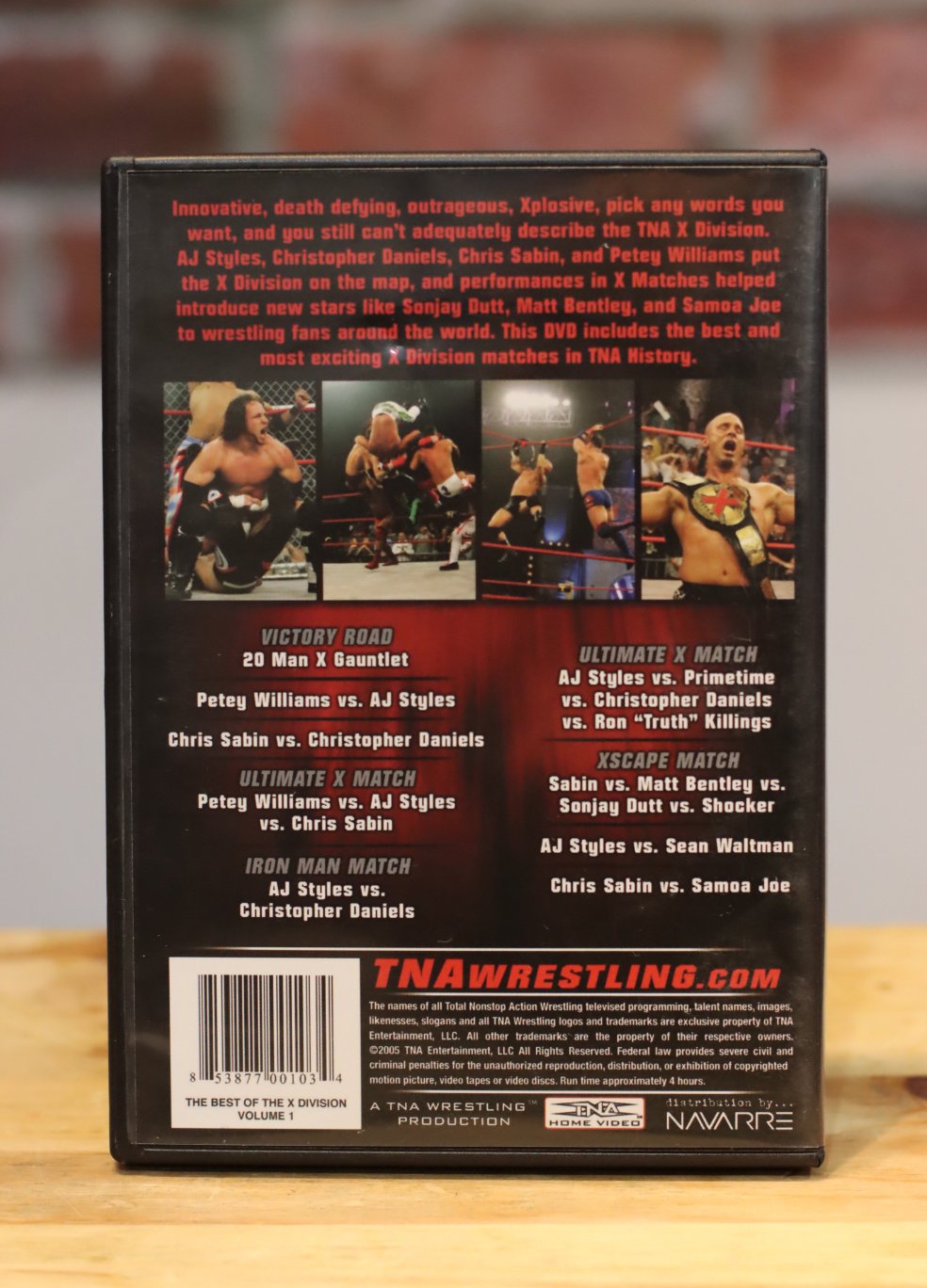 Best Of The X Division Volume 1 TNA Wrestling 2 Disc Video Set