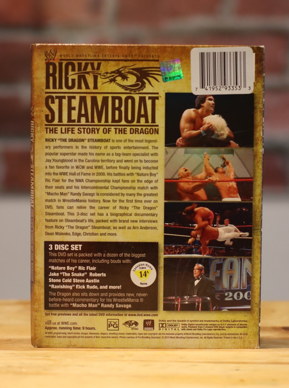 Ricky The Dragon Steamboat WWE WWF Wrestling 3 Disc DVD Video Set