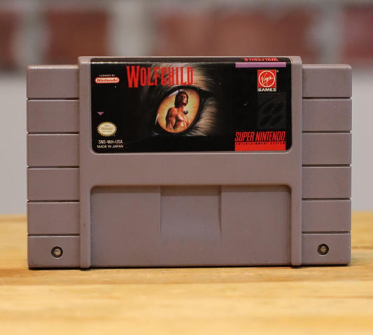Wolf Child Original SNES Nintendo Video Game Tested