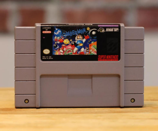 Bomberman Original SNES Super Nintendo Video Game Tested