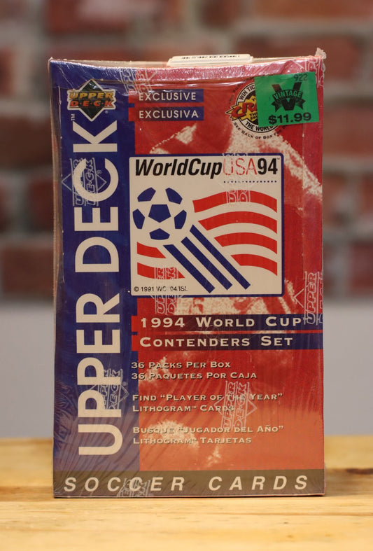 1994 Upper Deck World Cup Soccer Cards Factory Sealed Hobby Wax Box (36 Packs)
