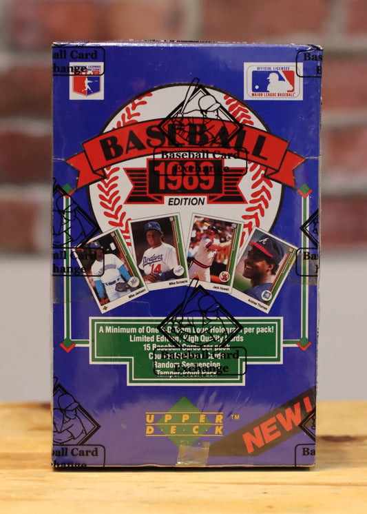 1989 Upper Deck Low Series Baseball Cards Hobby Wax Box (36 Packs) BBCE Authenticated
