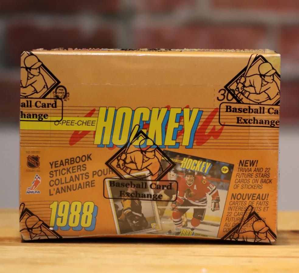 1988/89 OPC O-Pee-Chee Hockey Stickers Hobby Wax Box (48 Packs) BBCE Authenticated