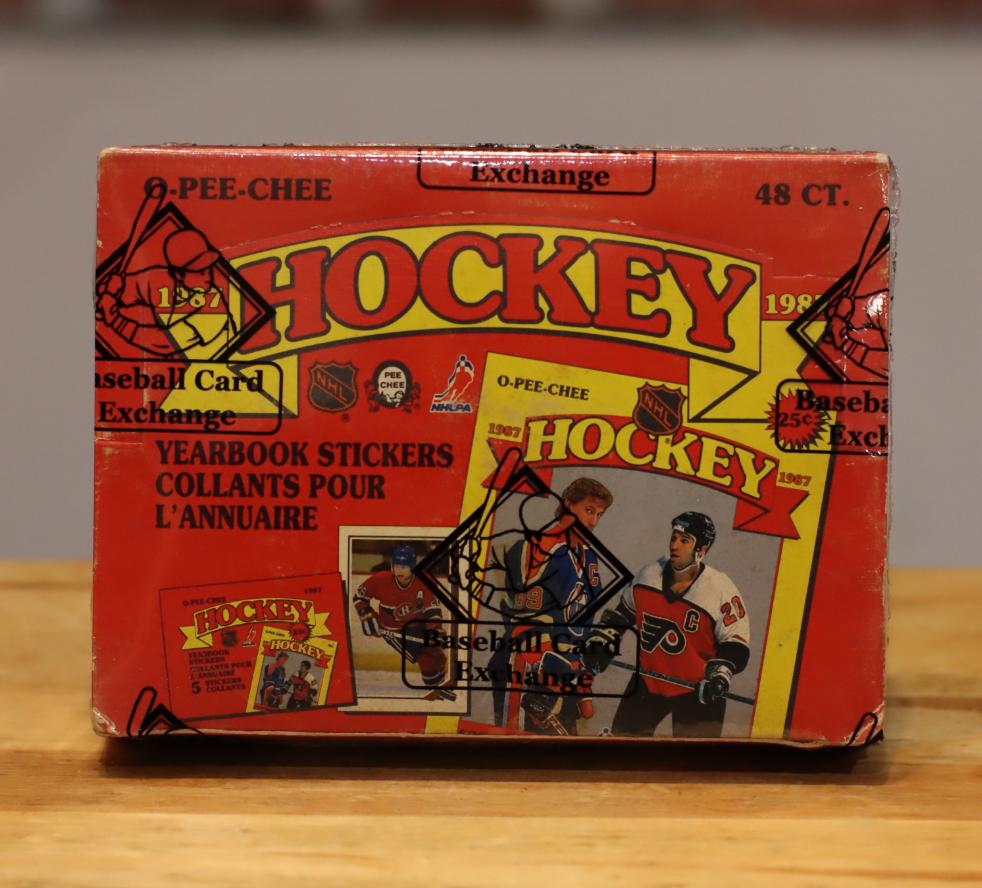 1987/88 OPC O-Pee-Chee Hockey Stickers Hobby Wax Box (48 Packs) BBCE Authenticated