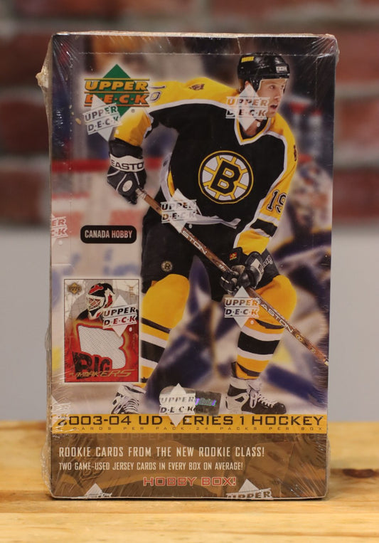 2003/04 Upper Deck Series One Factory Sealed Canada Hobby Wax Box (24 Packs)
