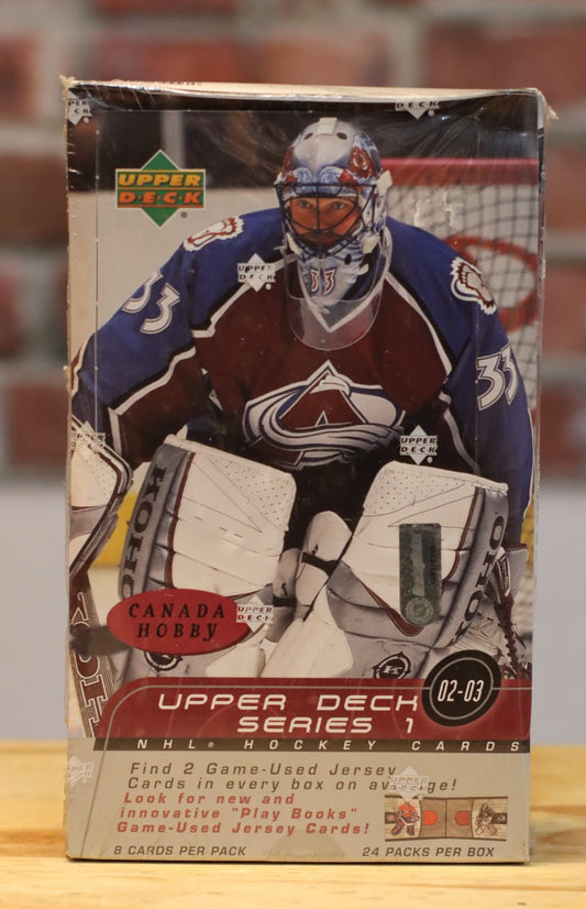 2002/03 Upper Deck Series One Hockey Cards Hobby Wax Box (24 Packs)