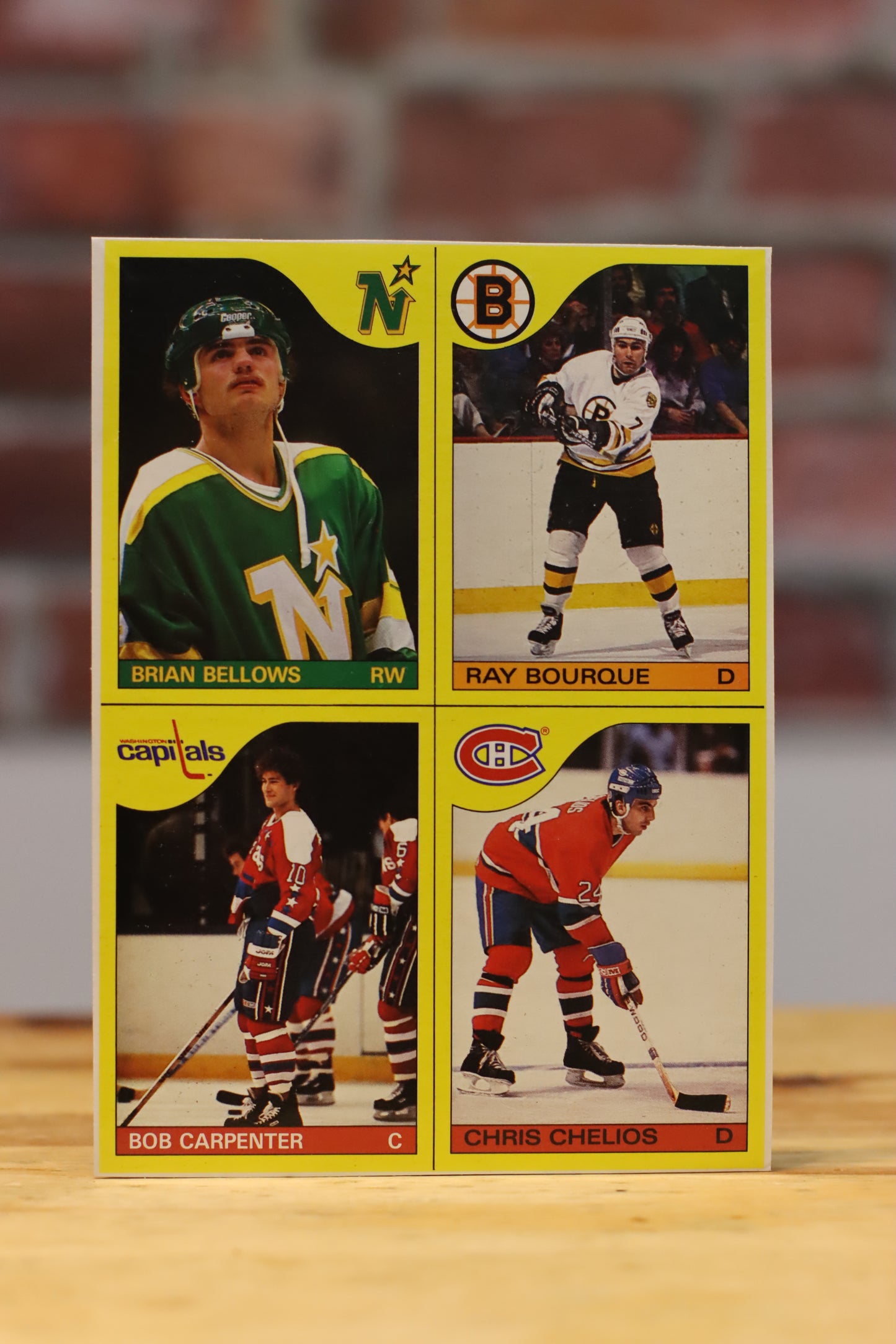 1985/86 OPC O-Pee-Chee Hockey Box Bottom Panel Set Mario Lemieux Rookie Card