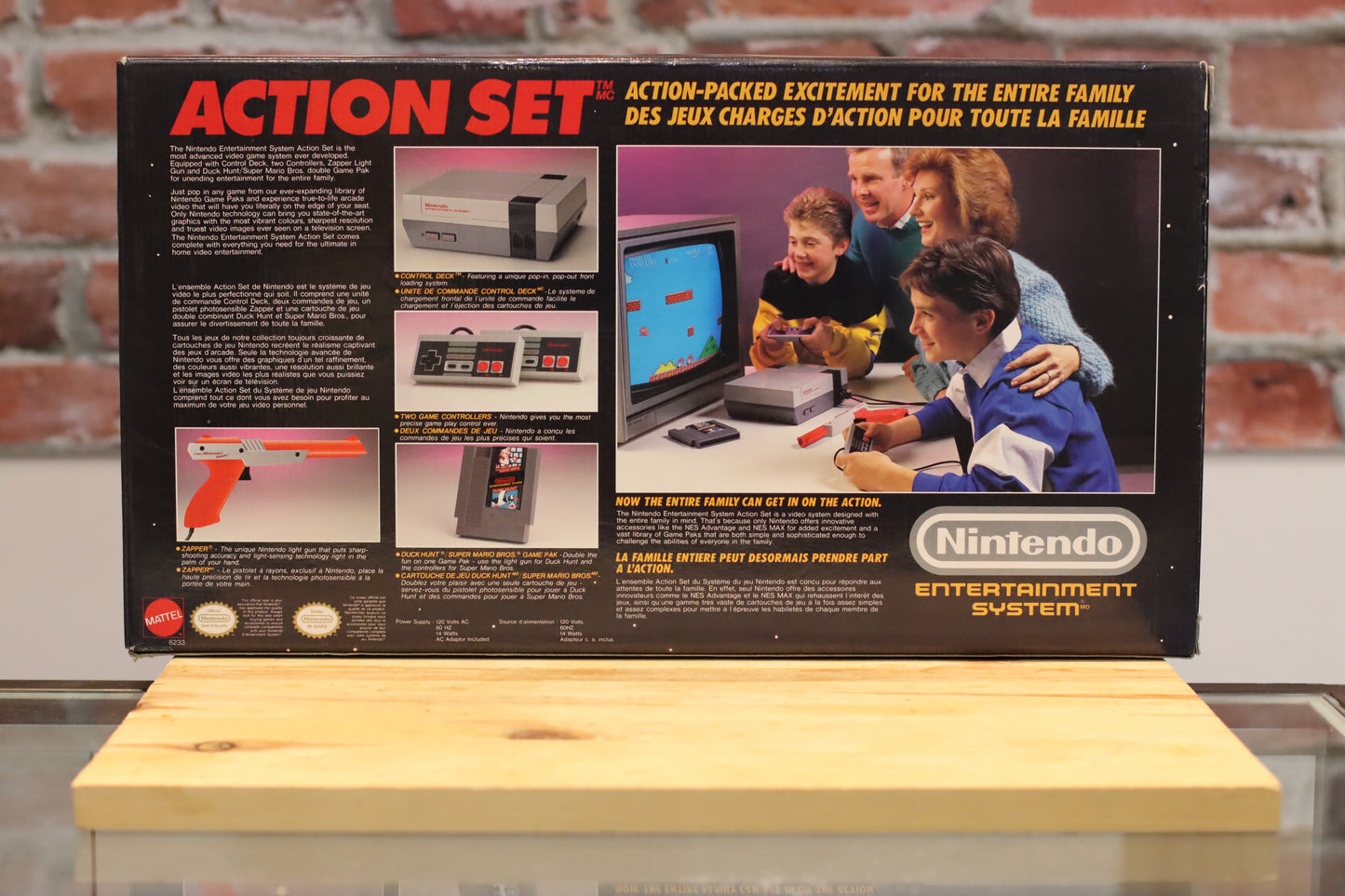 Original NES Nintendo Entertainment Action Set System - Like New!