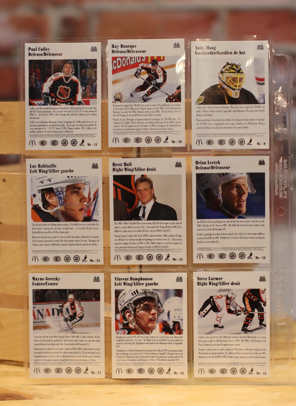 1991/92 McDonald's Canada Hockey Card Complete Set (31 Cards)