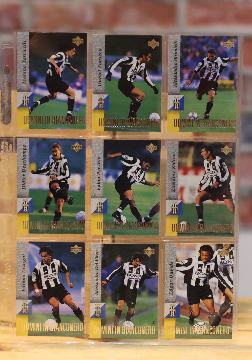 1998 Upper Deck Juventus Football Soccer Complete Set (90 Cards) Plus Bonus Inserts