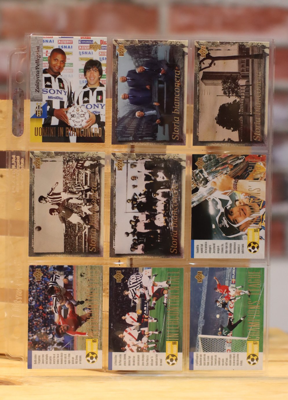 1998 Upper Deck Juventus Football Soccer Complete Set (90 Cards) Plus Bonus Inserts