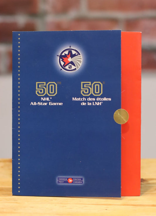Year 2000 Canada Post 50th Anniversary NHL All-Star Game Stamp Card Complete Set