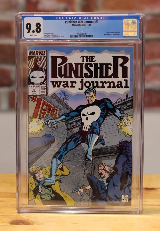 The Punisher War Journal #1 Graded Comic Book (Marvel Comics 1988) CGC 9.8