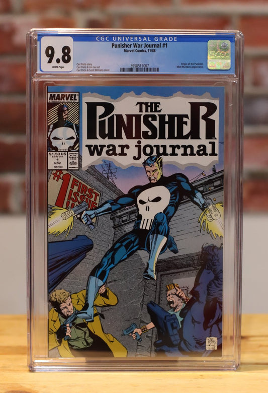 The Punisher War Journal #1Graded Comic Book (Marvel Comics 1988) CGC 9.8