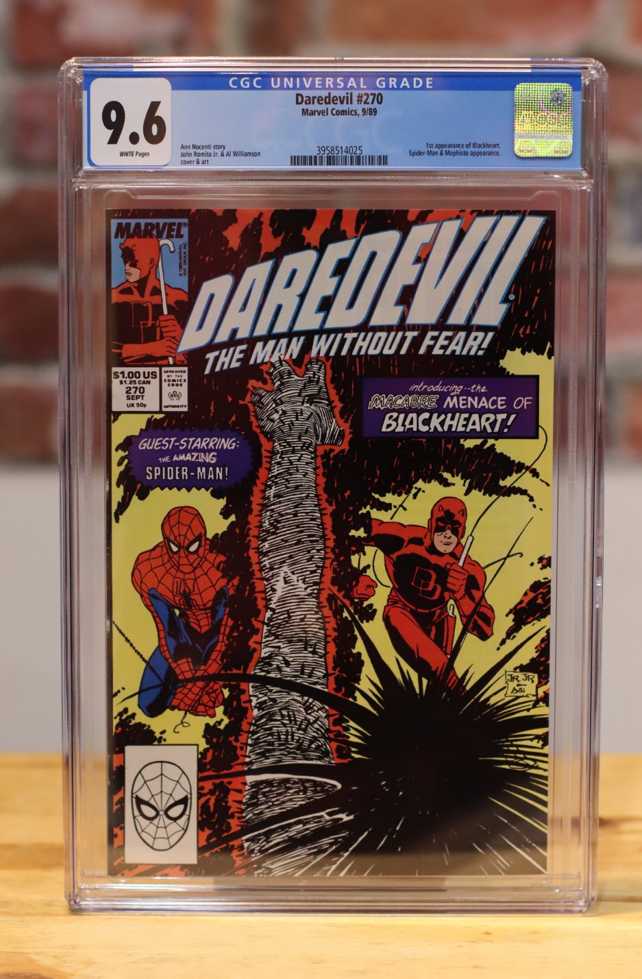 Daredevil #270 Graded Comic Book (Marvel Comics 1989) CGC 9.6